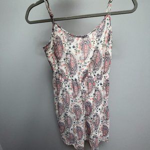 Pink and White Floral Dress